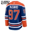 Edmonton Oilers Fanatics Premium Connor McDavid 2024-25 Heim Blau Trikot - Kinder